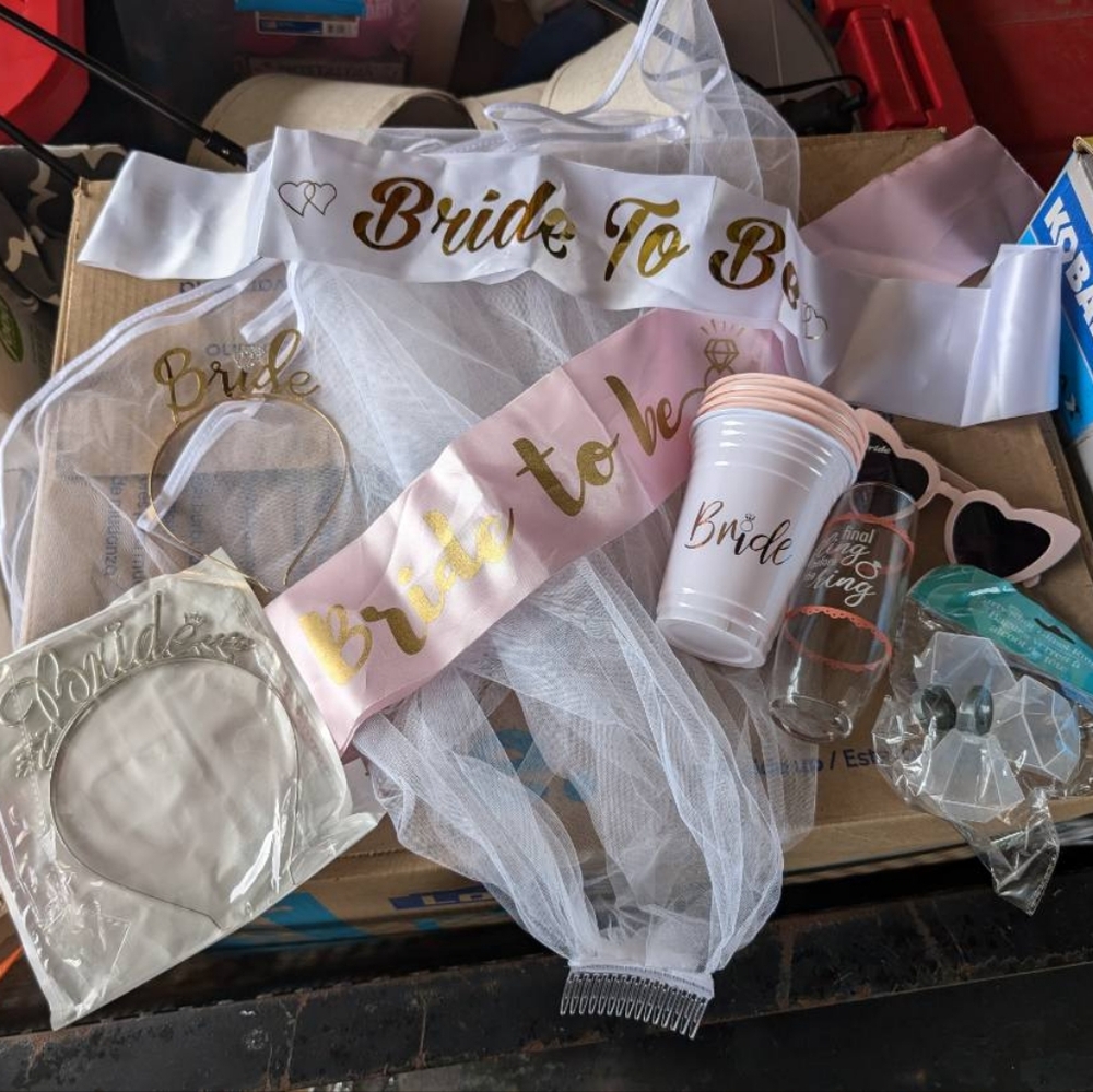 Bride accessories for bachelorette, wedding